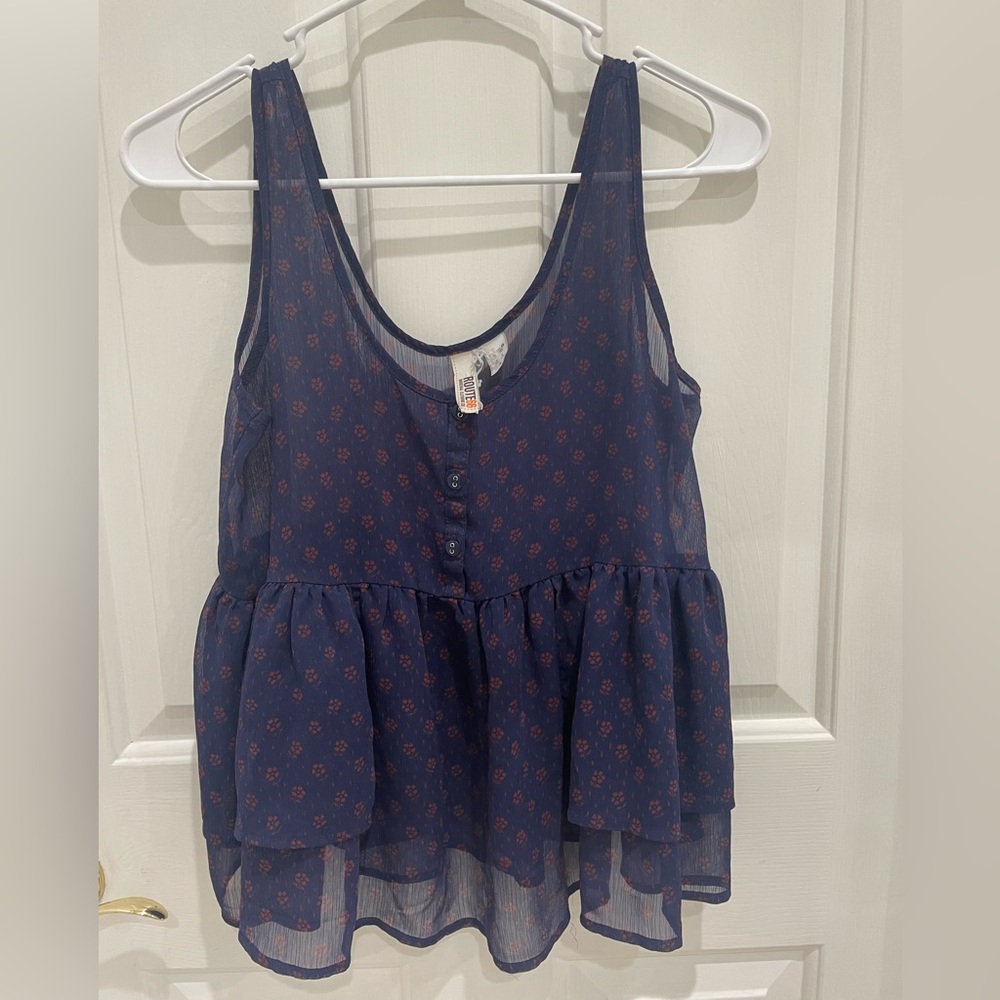 ROUTE 66 Summer Sheer Tank Top